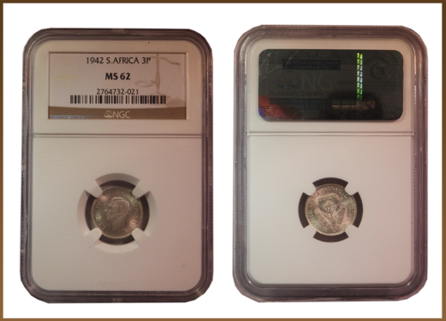 ** GREAT ** 1942 3 PENCE MS62 NGC !! BECOMING DIFFICULT !! STARTING @ R1