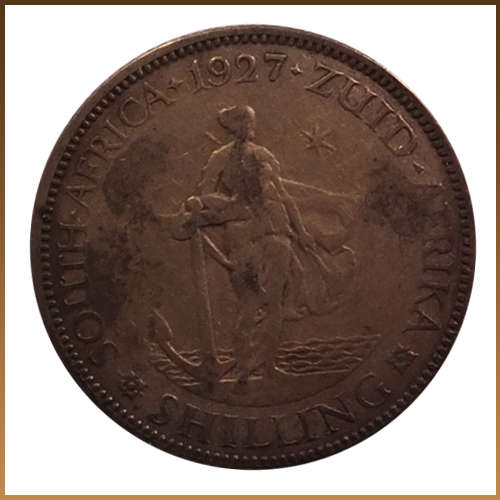 ** RARE DATE  ** 1927 1 SHILLING !! STARTING @ R1