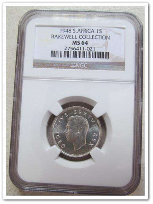 ** LOW MINTAGE ** 1948 1 SHILLING MS64 !! SCARCE !! R1 START