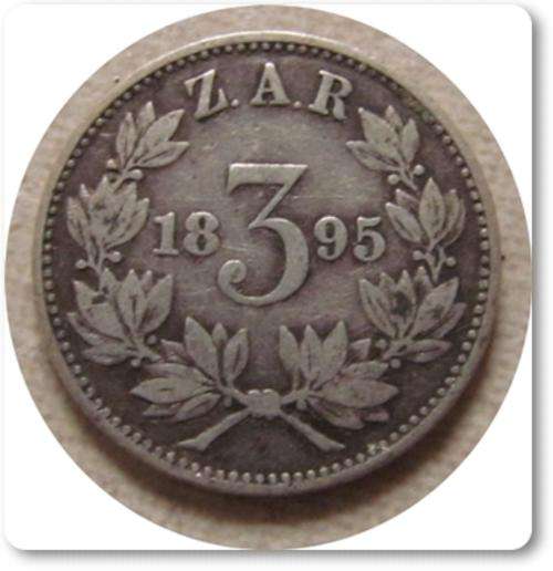 ** SCARCE IN QUALITY ** 1895 3 PENCE !! STARTING @ R1