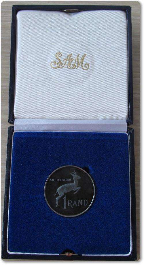 ** SILVER R1 - (1987)** PROOF IN ORIGINAL BLUE BOX!!! STARTING @ R1