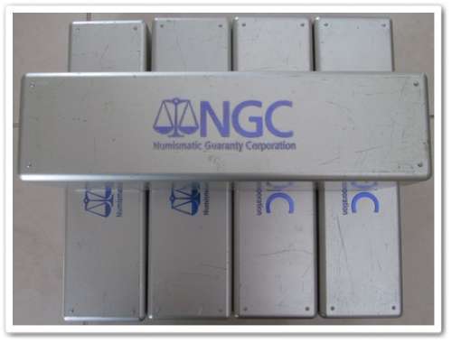 ** EMPTY SILVER NGC BOXES (x5) - BID PER BOX !! STARTING @ R1