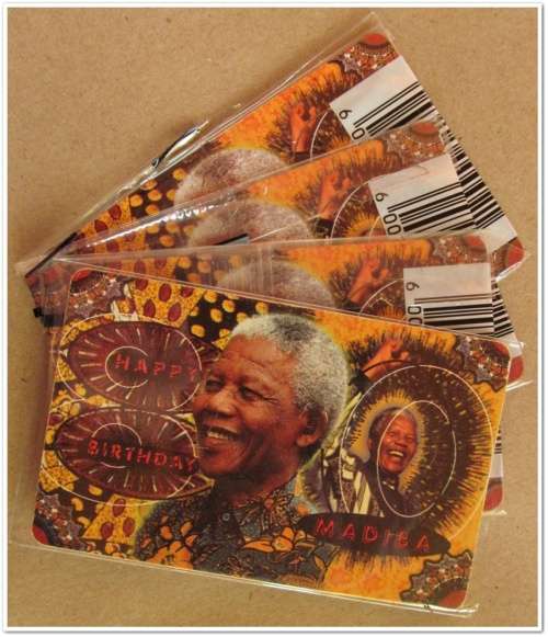 ** NELSON MANDELA - 4x SEALED R20 PHONECARDS !!! STARTING @ R1