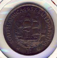 Lot of SA 1d (21), 1/2d(4) and 1/4d(3) -28 coins all in one bid