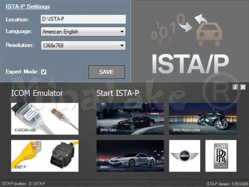 BMW ISTA D + ISTA P ISPI RHEINGOLD EDIABAS K+DCAN DIAGNOSTIC SOFTWARE
