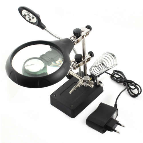 5Led Auxiliary Clip Magnifier AD/DC Inter changeable