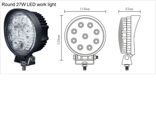 27W Round LED Spot light for Car and 4X4 users