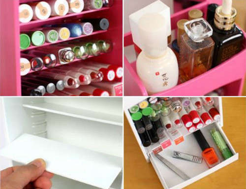 Lipstick & Nail Polish Cosmetic Organizer