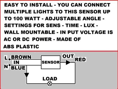 Outdoor Light Motion Sensor