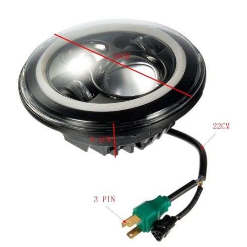 7'' Round LED Headlights 2 in 1 Box