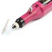 Mini Red Portable Nail Machine/Drill Variable Speed Rotary Detail Carver