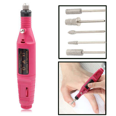 Mini Red Portable Nail Machine/Drill Variable Speed Rotary Detail Carver