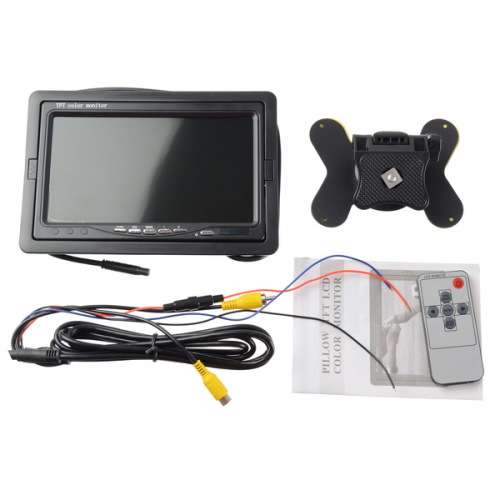 7" TFT/LED Hi-Res Display Monitor - Screen Monitor For Reversing Rearview Camera