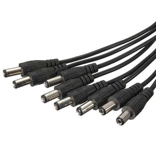 8 Channel Cable 1 Female to 8 Male Power Splitter For Secuirty Camera