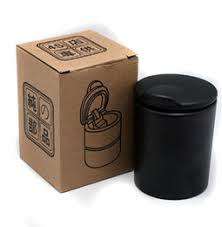 Portable Car  Cigarette Ashtray Cup With LED Light Blue