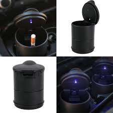 Portable Car  Cigarette Ashtray Cup With LED Light Blue