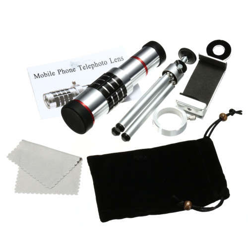 Univesal Mobile Phone Telephoto Lens Telescope Mount Tripod For Cellphone