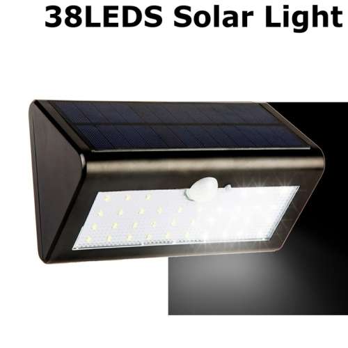 20W Solar Powered Montion Sensor Light - 38 LED