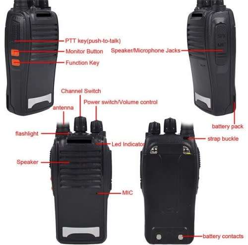 Walkie Talkie - 2-way Radio - Portable 2-way Radio ( Wholesale / Stock )