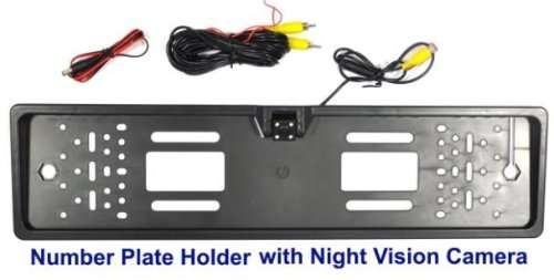 Number Plate Holder with 4Led Rear View Camera