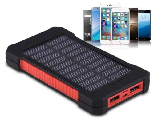 Solar Power Charger Power Bank 36800mAh