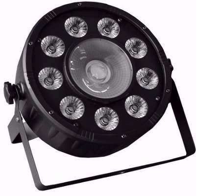 Flat 120W Slim PAR 9 LED + 1 LED Light