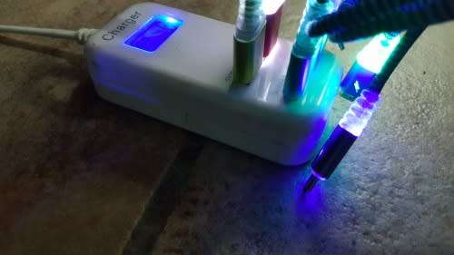 Dual Data & Charging Cable - iPhone USB Cable -LED Data & Charging Cable for iPhone/iPad