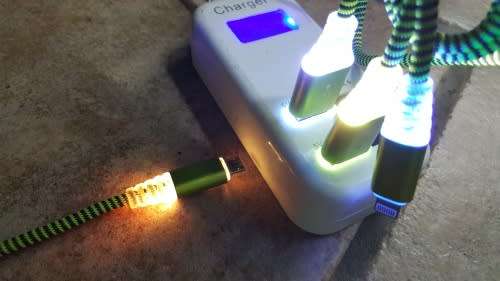 Dual Data & Charging Cable - iPhone USB Cable -LED Data & Charging Cable for iPhone/iPad