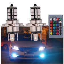 LED H4 RGB Auto LAmp Colorful With Remote