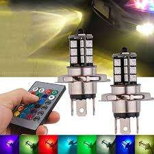 LED H4 RGB Auto LAmp Colorful With Remote