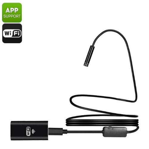 WIfi 8 LED 8.0mm Lens Waterproof Android/PC Endoscope Inspection 5M