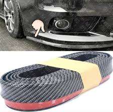 2.2m Samurai Rubber Lip Skirt Protector Car Scratch Resistant Rubber - Carbon