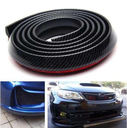 2.2m Samurai Rubber Lip Skirt Protector Car Scratch Resistant Rubber - Carbon