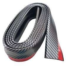 2.2m Samurai Rubber Lip Skirt Protector Car Scratch Resistant Rubber - Carbon