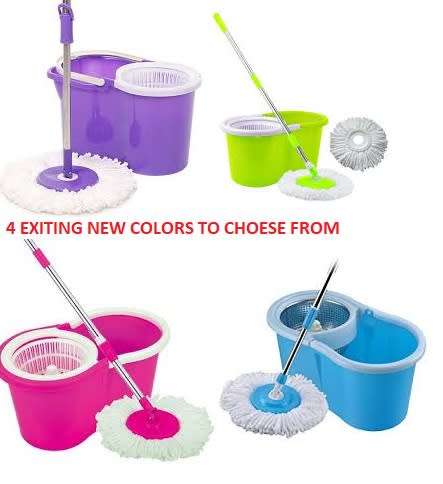 Spin Mop Magic 360 Rotating With 2 Mop Heads