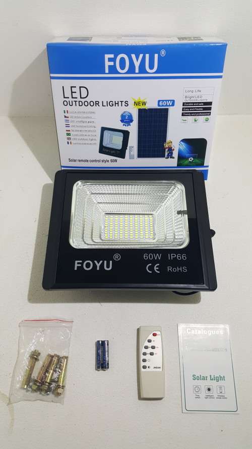 60w Solar Panel with flood light