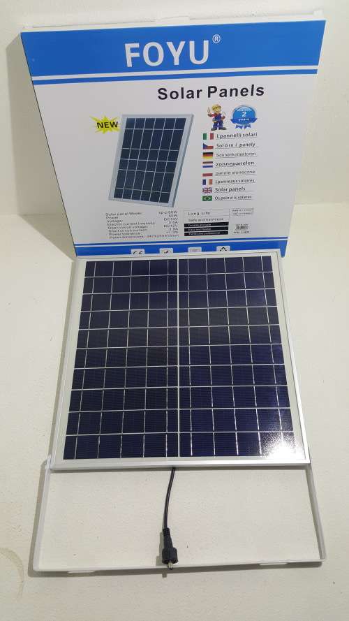 60w Solar Panel with flood light