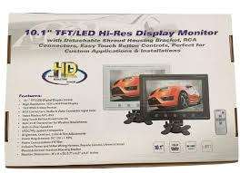 10.1" TFT/LED Hi-Res Display Monitor - Screen Monitor For Reversing Rearview Camera