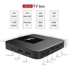 T98 Smart Android 7.1 TV Box Quad Core 4K
