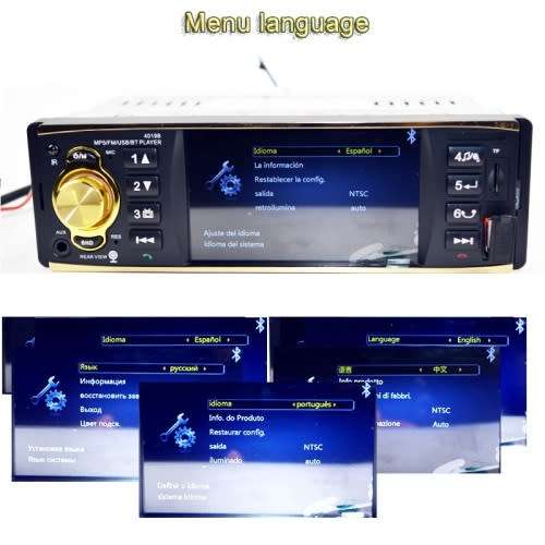 Car Radio - Car Media Player 4.1"TFT Screen USB, MP5, FM Bluetooth & Aux