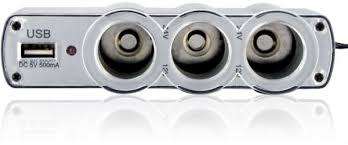 Car lighter and USB 12V TRIPLE SOCKET