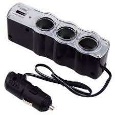 Car lighter and USB 12V TRIPLE SOCKET