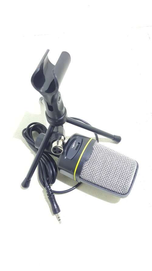 Microphone - Condenser Microphone With Tripod Stand - 3.5mm Jack PC/Mobile Condenser Microphon