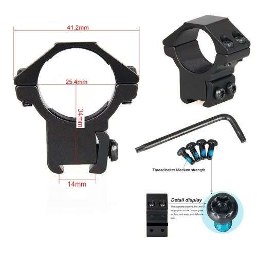 Rifle Scope Mount - Scope Brackets - Steel Scope Mount - Scope & Torch Brackets