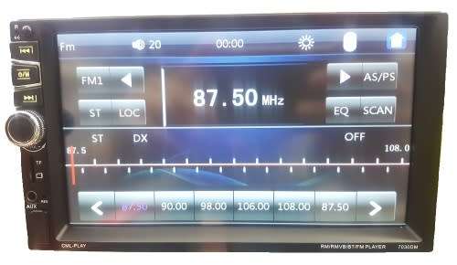 Car Radio - 7" Double Din Touch screen BT/USB/SD/AUX/MP3 Media player 7030DM