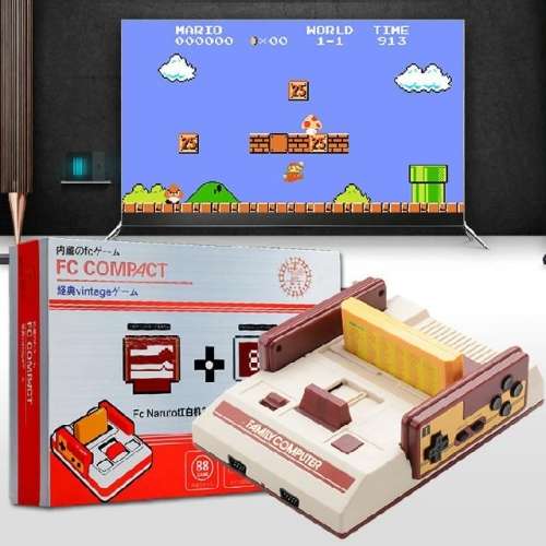 FC Compact console Classic with Built in Games 500 in 1