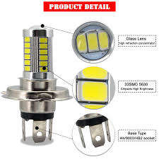 LED Fog Light 5730 5630 33 SMD 2pcs H4 Car Fog Lamp Daytime Running Light 12V 6000K