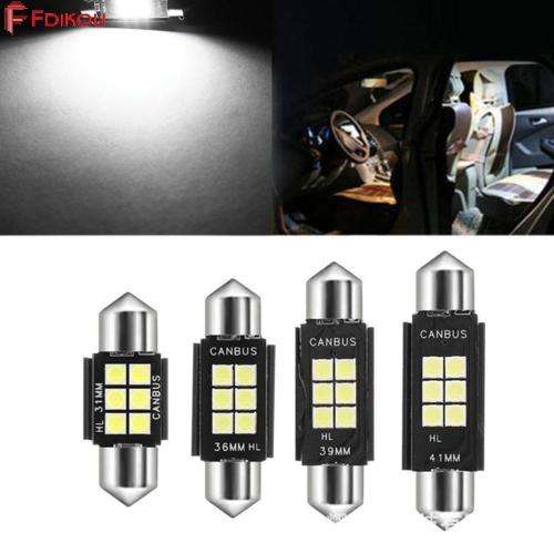 LED Festoon C5W C10W 3030 Car Interior Dome Light Reading Bulb Warm White 2PCS