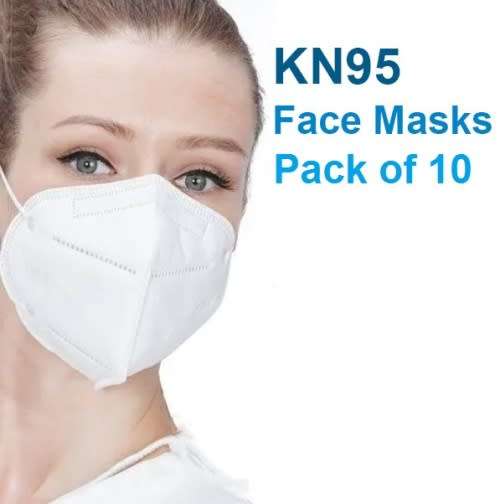 Face Masks - KN95 Face Masks - 5ply Pack of 10 KN95 Face Masks