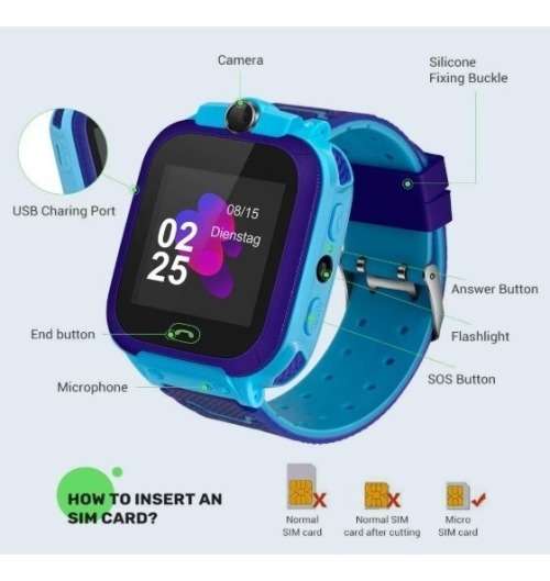 Kids Waterproof Smart Watch Gps Watch xinledi